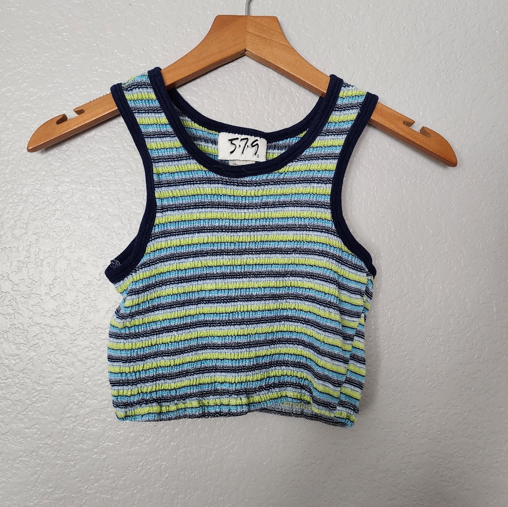 579 90's Smock Crop Top